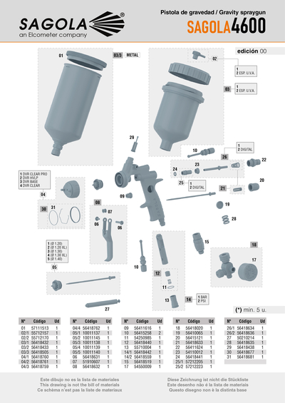 Pistola SAGOLA 4600